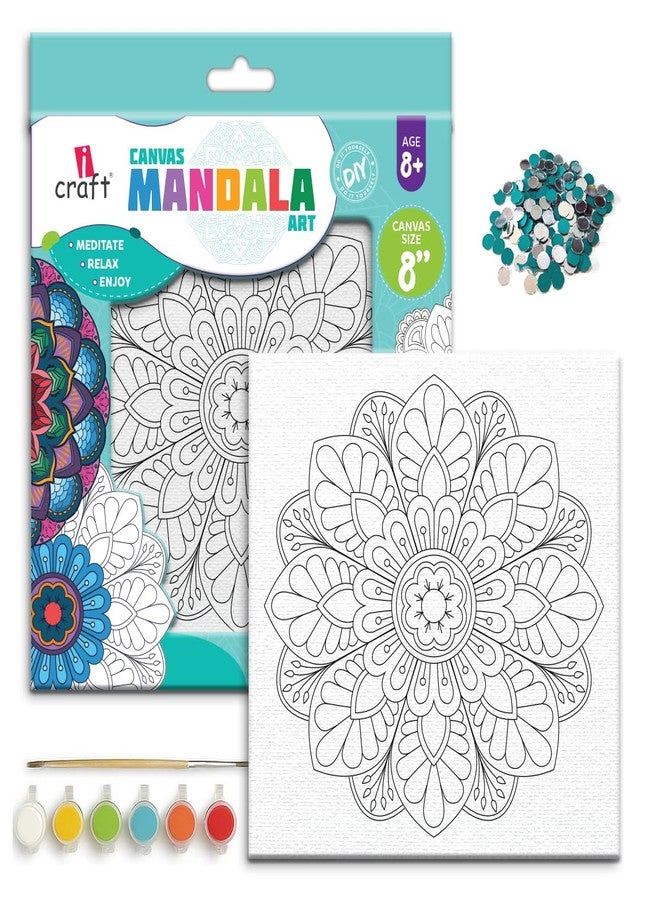 آي كرافت مجموعة iCraft Canvas Mandala (Cosmic Flow Mandala 2) - Image 1